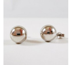 Boucles d'Oreilles Puces Or Blanc 750 (18 carats)