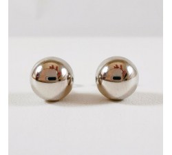 Boucles d'Oreilles Puces Or Blanc 750 (18 carats)