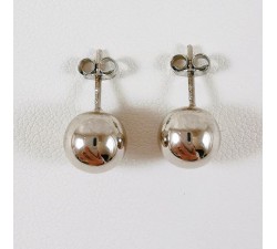 Boucles d'Oreilles Puces Or Blanc 750 - 18 carats