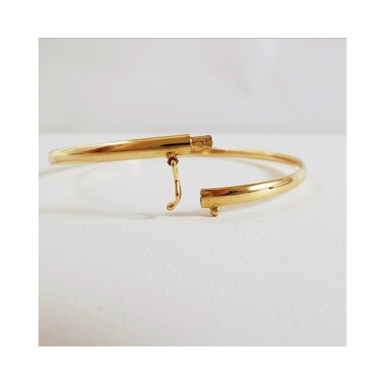Bracelet Jonc Ouvrant Or Jaune 750 - 18 carats