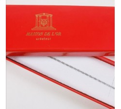 Bracelet Maille Singapour Or Blanc 750 - 18 carats