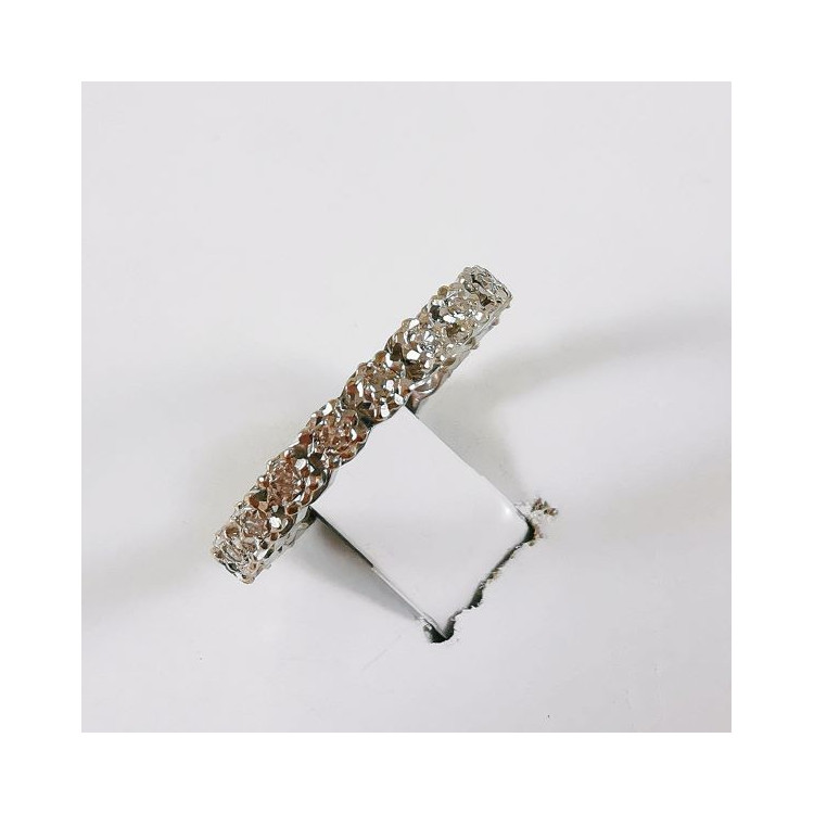 Alliance Tour Complet Diamants Or Blanc 750 - 18 carats (Bijou Ancien)