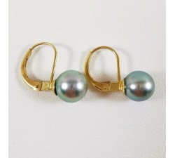 Boucles d'oreilles Dormeuses Perles de culture Or Jaune