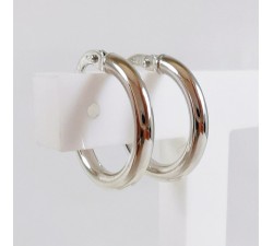 Créoles Petit Modèle Or Blanc 750 - 18 carats