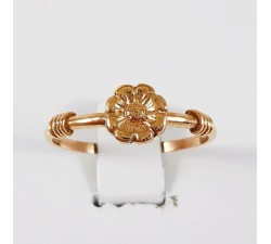 Bague Fleur Or Rose 750 - 18 carats