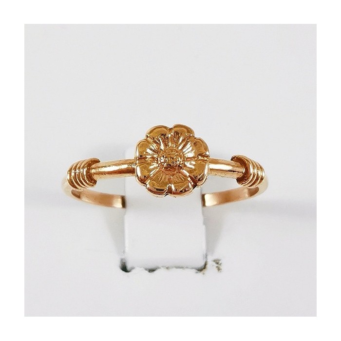 Bague Fleur Or Rose 750 - 18 carats