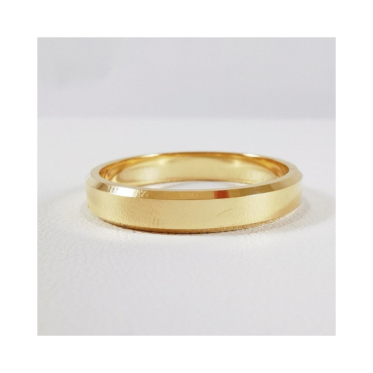 Alliance Concorde Or Jaune 750 - 18 carats (ruban chanfrein)