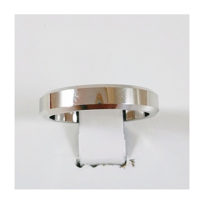 Alliance Concorde Or Blanc 750 - 18 carats (ruban chanfrein)