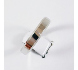 Alliance Concorde Or Blanc 750 - 18 carats (ruban chanfrein)