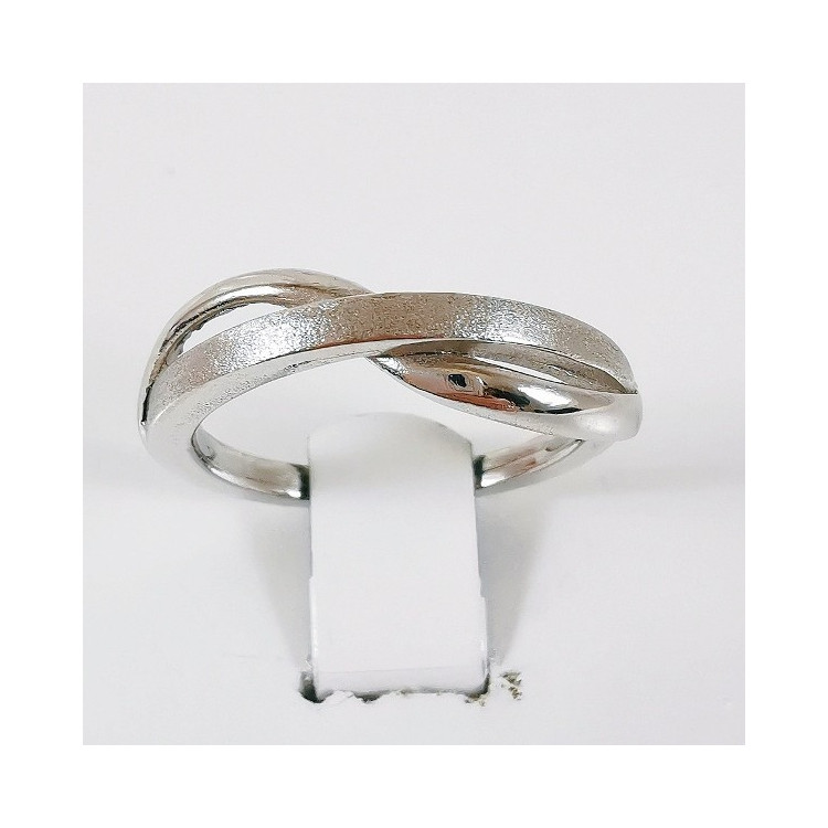 Bague Entrelacée Or Blanc 750 - 18 carats