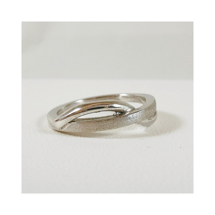Bague Entrelacée Or Blanc 750 - 18 carats
