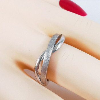 Bague Entrelacée Or Blanc 750 - 18 carats
