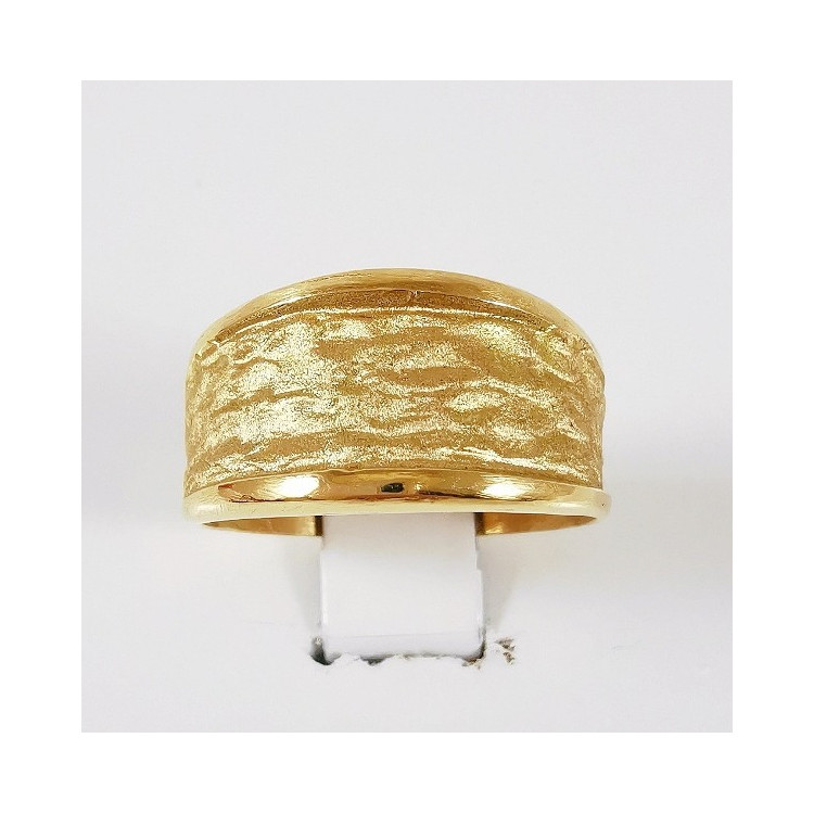 Bague Froissée Grand Modèle Or Jaune 750 - 18 carats