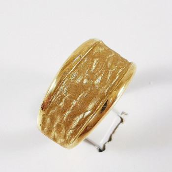 Bague Froissée Grand Modèle Or Jaune 750 - 18 carats