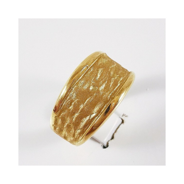 Bague Froissée Grand Modèle Or Jaune 750 - 18 carats