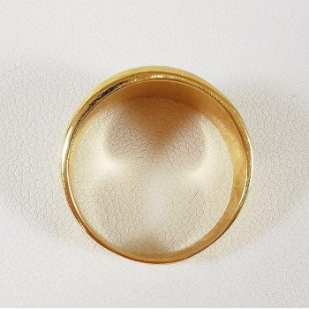 Bague Froissée Grand Modèle Or Jaune 750 - 18 carats