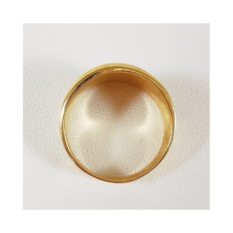 Bague Froissée Grand Modèle Or Jaune 750 - 18 carats