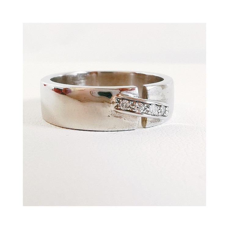 Alliance "Destins Liés" Diamants Or Blanc 750 - 18 carats
