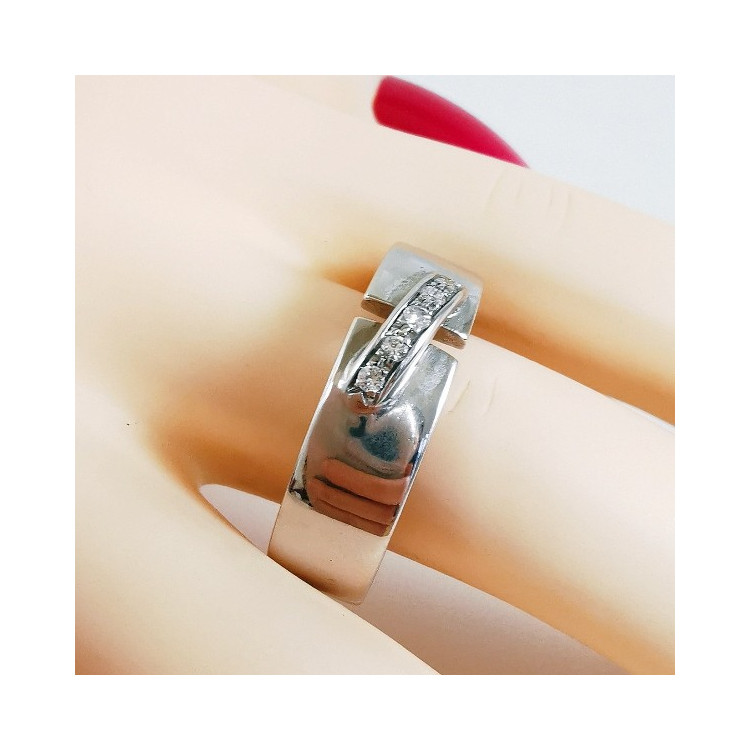 Alliance "Destins Liés" Diamants Or Blanc 750 - 18 carats
