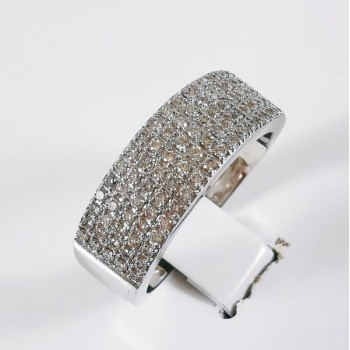 Alliance Pavée de Diamants Or Blanc 750 - 18 carats