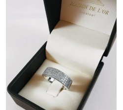 Alliance Pavée de Diamants Or Blanc 750 - 18 carats