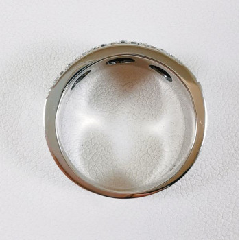 Alliance Pavée de Diamants Or Blanc 750 - 18 carats