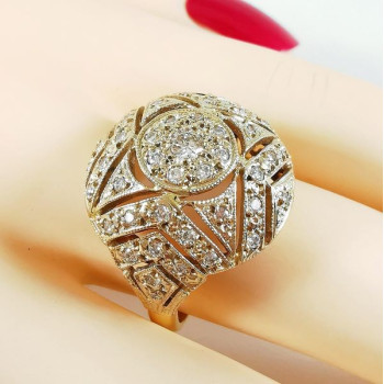 Bague Diamants 2 Ors 750 - 18 carats