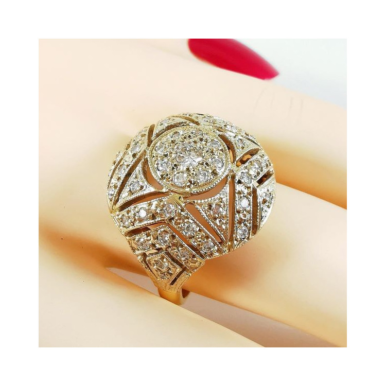 Bague Diamants 2 Ors 750 - 18 carats