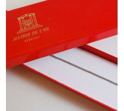 Bracelet Maille Jaseron Or Blanc 750 - 18 carats