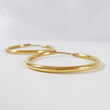 Créoles Moyen Modèle Or Jaune 750 - 18 carats