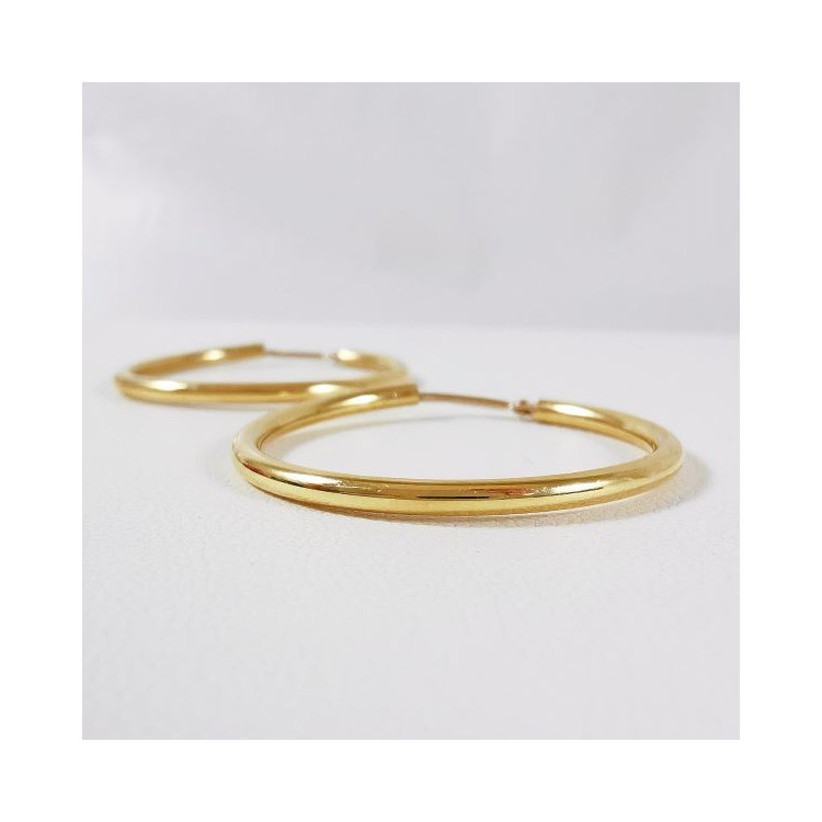 Créoles Moyen Modèle Or Jaune 750 - 18 carats