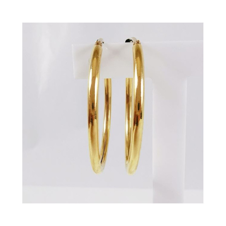 Créoles Moyen Modèle Or Jaune 750 - 18 carats