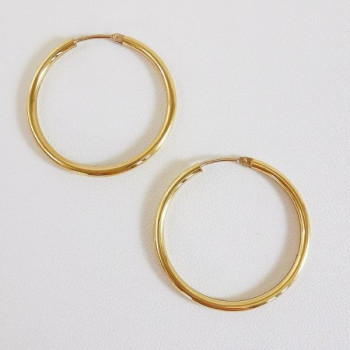 Créoles Moyen Modèle Or Jaune 750 - 18 carats