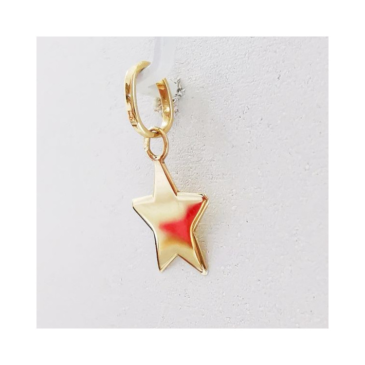 Pendentif Etoile Or Jaune 750 - 18 carats