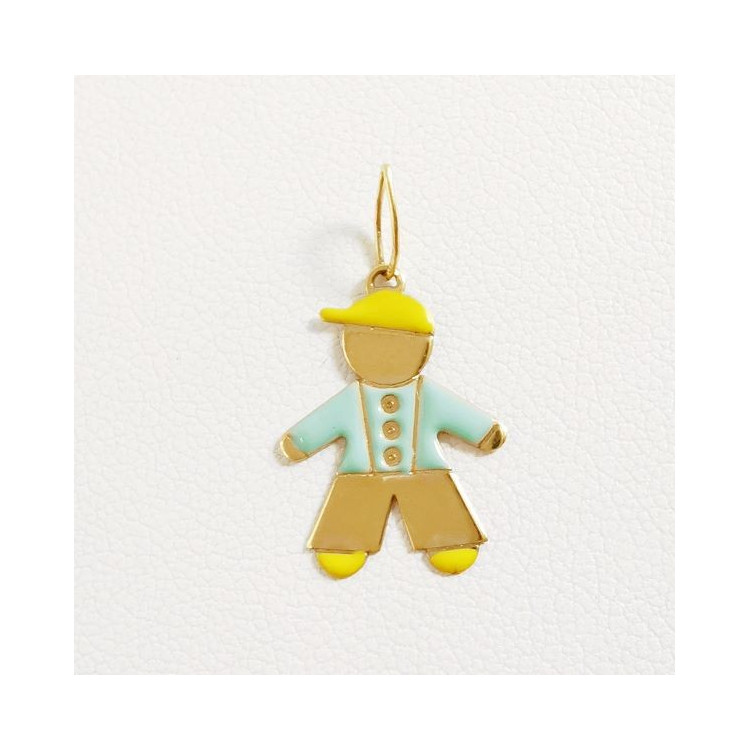 Pendentif Bonhomme Or Jaune 750 - 18 carats