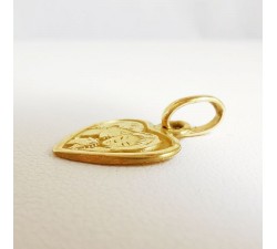 Pendentif Cœur Les Amoureux Or Jaune 750 - 18 carats