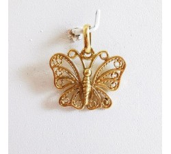 Pendentif Papillon Or Jaune 750 - 18 carats