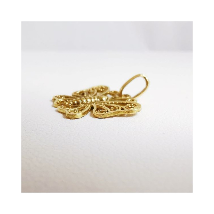 Pendentif Papillon Or Jaune 750 - 18 carats