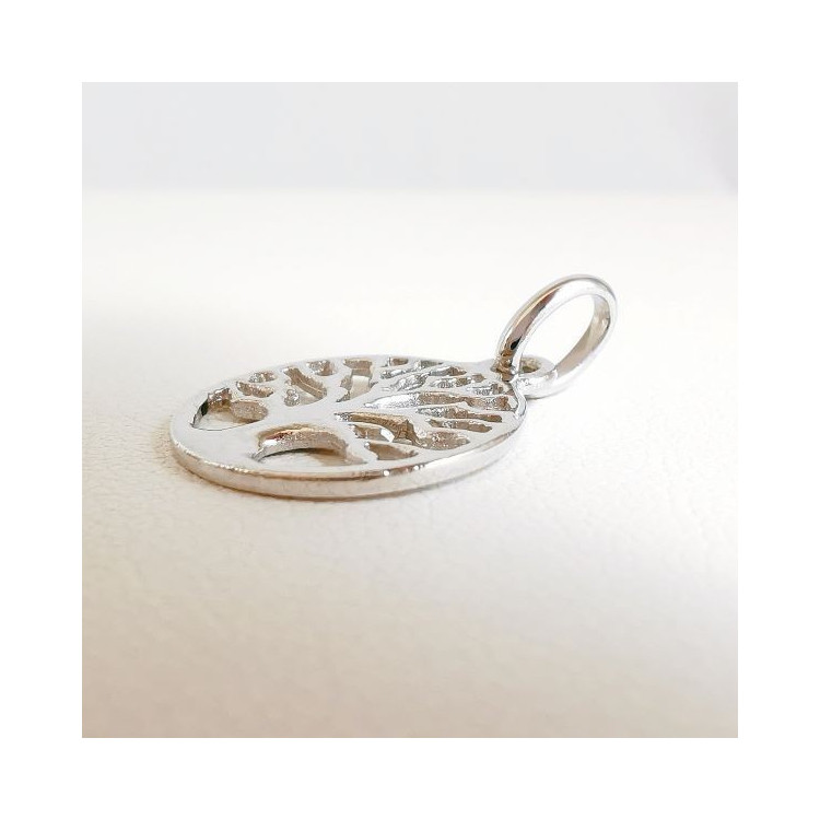 Pendentif Arbre de Vie Or Blanc 750 - 18 carats