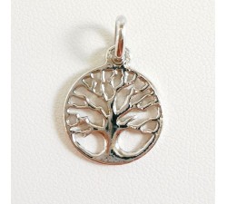 Pendentif Arbre de Vie Or Blanc 750 - 18 carats