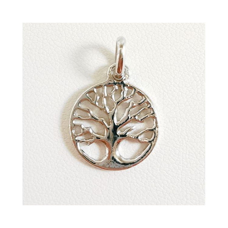 Pendentif Arbre de Vie Or Blanc 750 - 18 carats