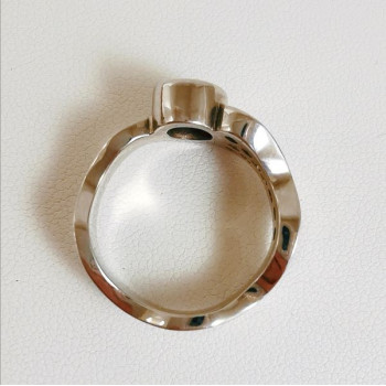 Bague Émeraude & Diamants Or Blanc 750 - 18 carats