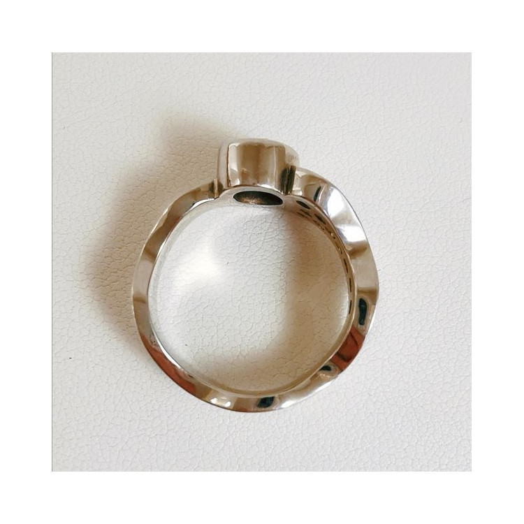 Bague Émeraude & Diamants Or Blanc 750 - 18 carats