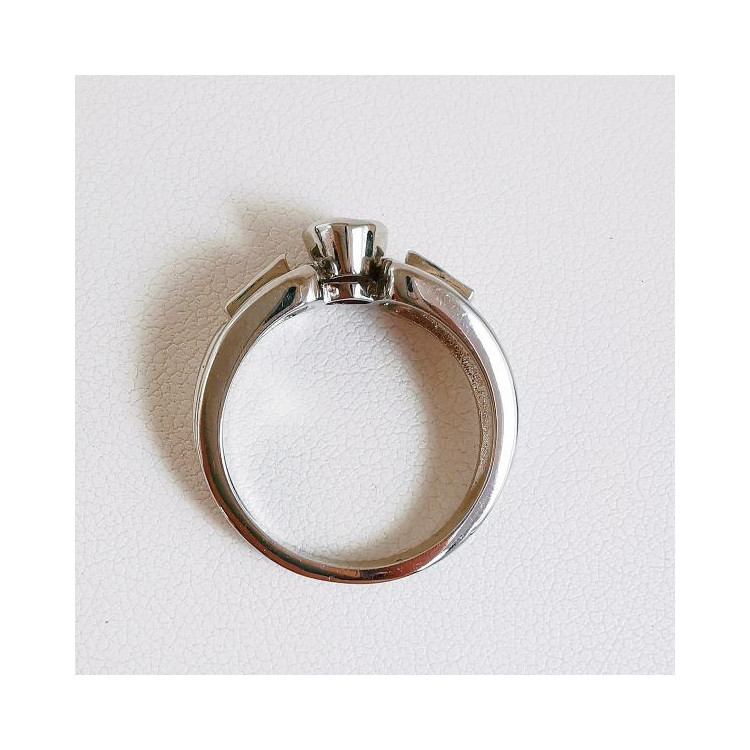 Bague Rubis et Diamants Or Blanc 750 - 18 carats