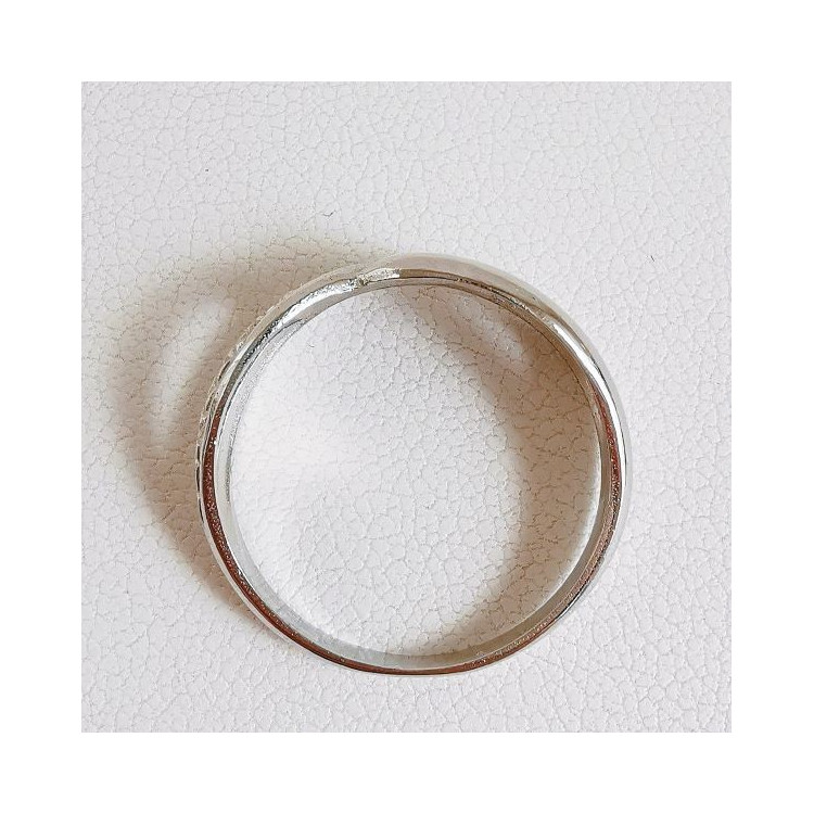 Bague Entrelacée Diamants Or Blanc 750 - 18 carats