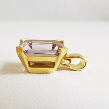 Pendentif Améthyste Or Jaune 750 - 18 carats