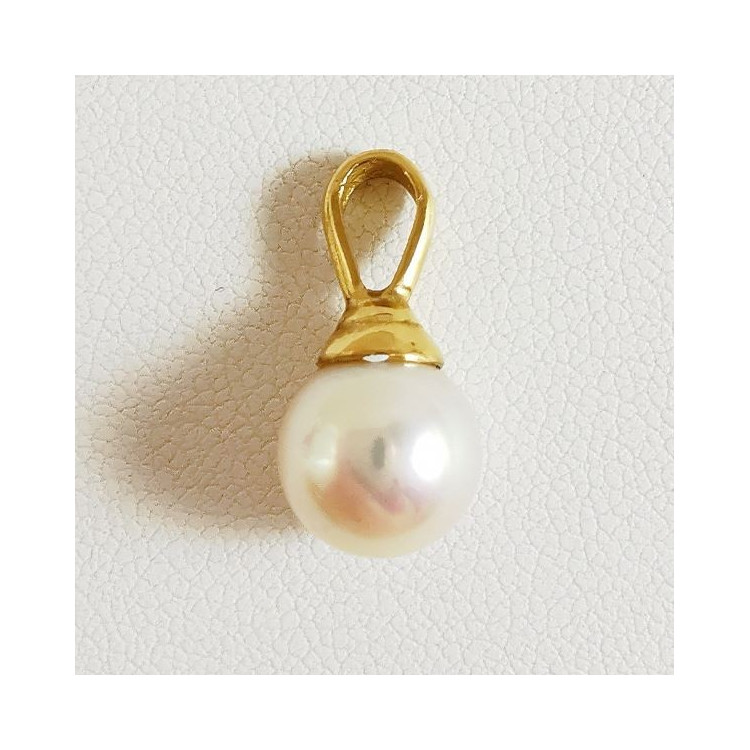 Pendentif Perle du Japon Or Jaune 750 - 18 carats