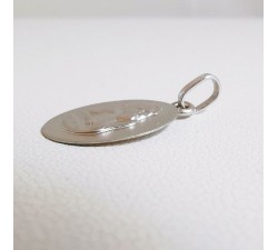 Médaille Ange Or Blanc 750 - 18 carats