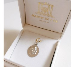 Médaille Ange Or Blanc 750 - 18 carats
