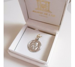 Médaille Ange Or Blanc